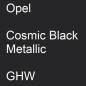 Preview: Opel, Cosmic Black Metallic, GHW.